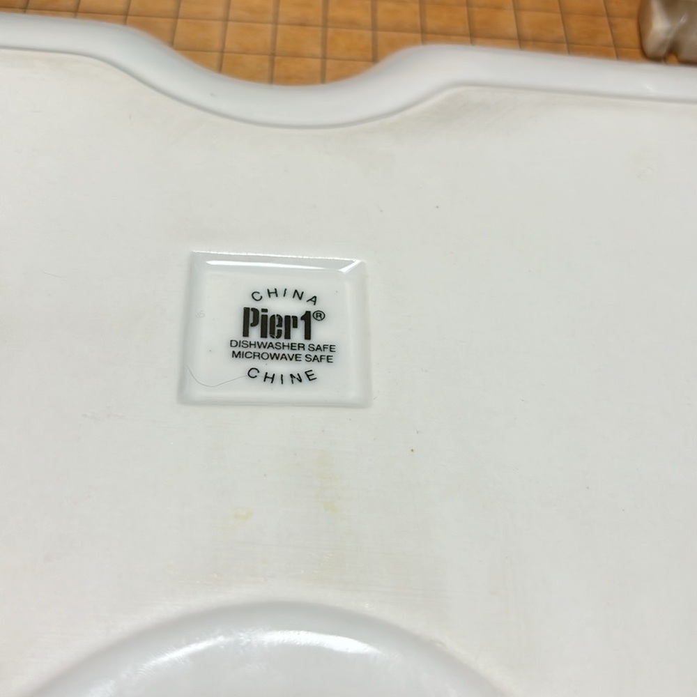 Pier 1 White Porcelain Serving Tray 14.75”Lx7.5”Wx7/8”H EUC Meat Cheese - Picture 8 of 12